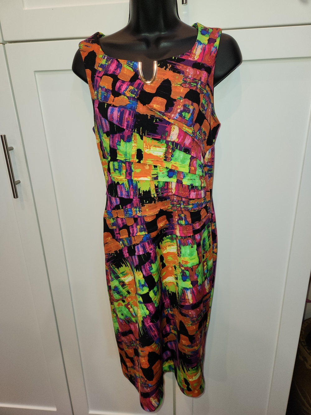 🍉Joseph Ribkoff Abstract Midi Dress